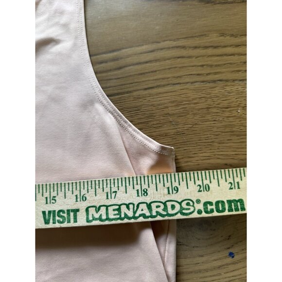 Chico's Women Tank Top 2 Large Peach Microfiber Contemporary Basic Knit City NWT - Picture 5 of 11